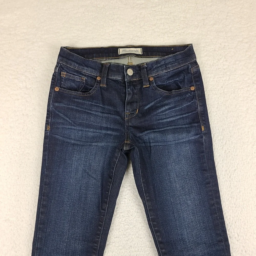 Madewell Jeans Womens‎ 24 Blue Skinny Skinny Dark Wash Denim